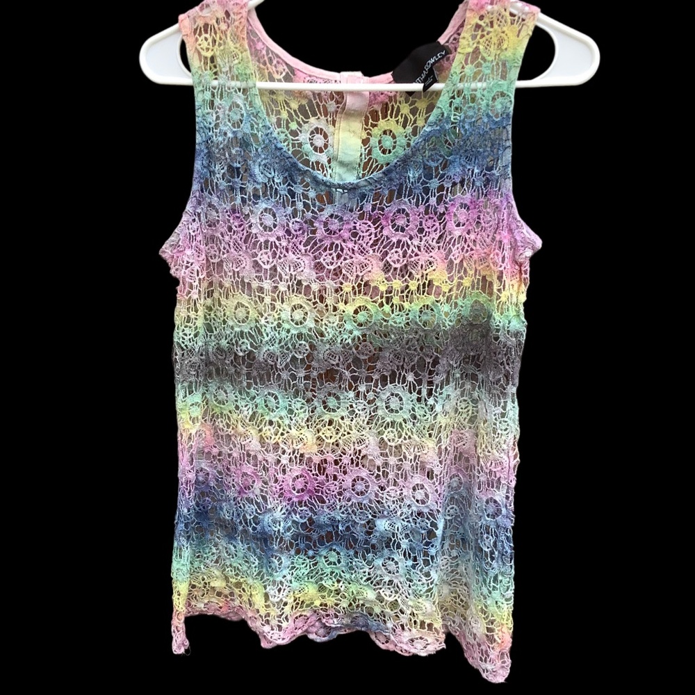 Cynthia Rowley Knitted Tank Top Hand Tie Dyed by: Visual Bliss Co